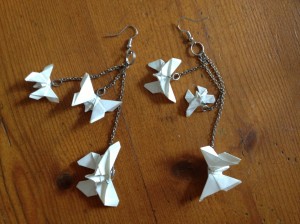 DIY Boucles d'oreilles origami 3 - It's her mess